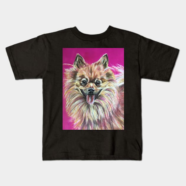 Pomeranian Kids T-Shirt by Merlinsmates